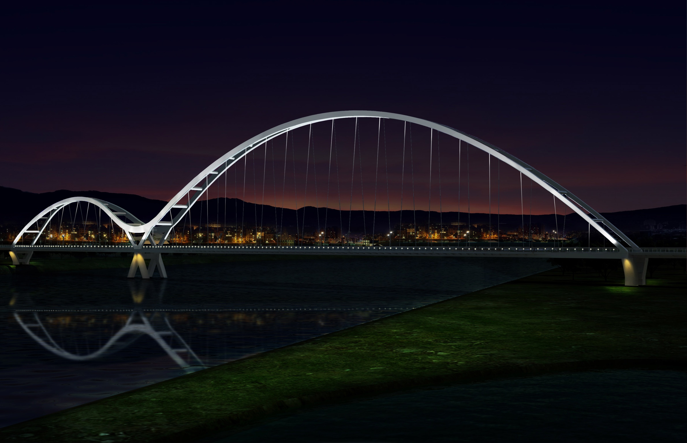 大漢溪 新月橋<span>Crescent Bridge, New Taipei City</span>