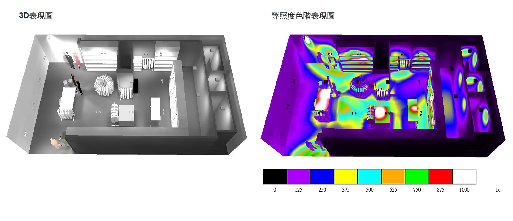 課題分析-新光三越A8 HAZZYS櫃位實測佈燈<span>Mock-up Test</span>