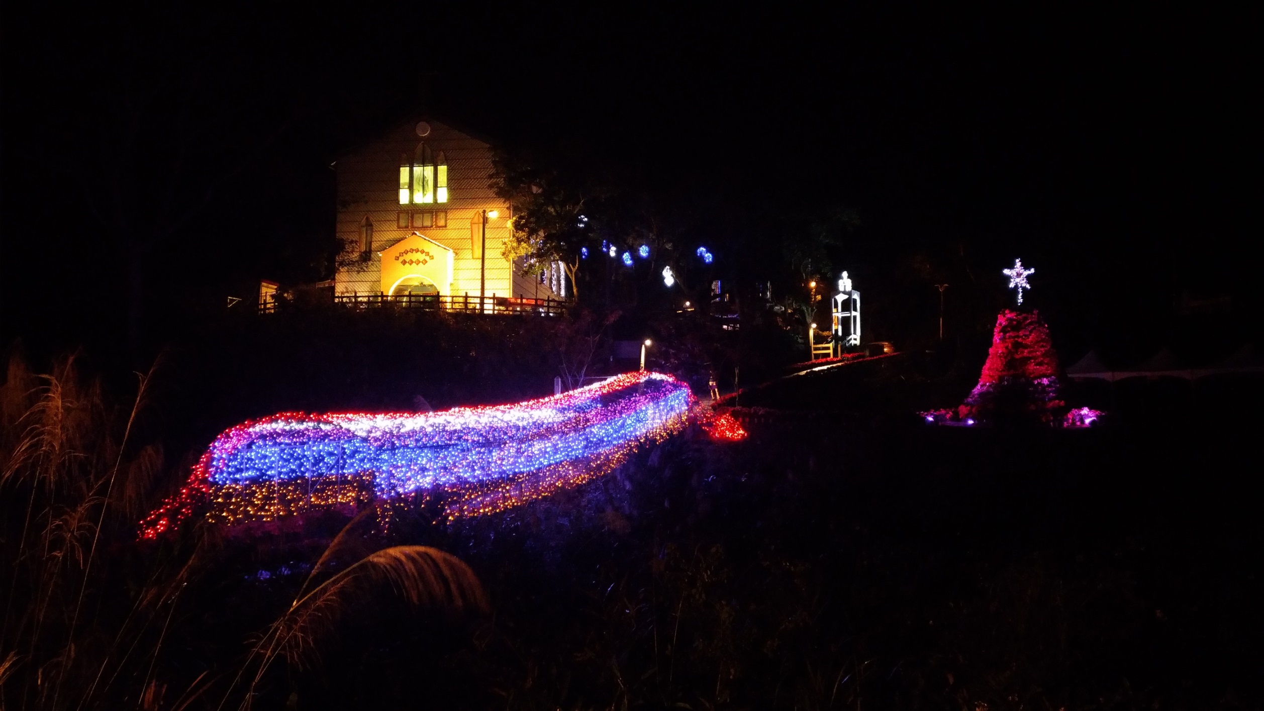 2017桃園三民山城紅花燈火節<span>2017 Taoyuan Sanmin Light Festival</span>